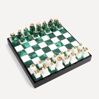 Blue Chess Set - Malachite